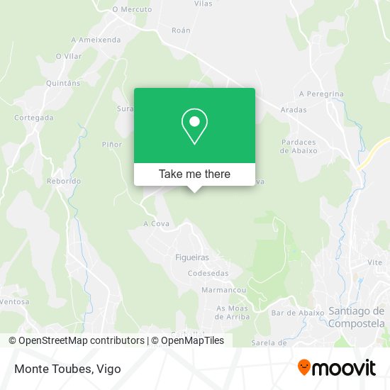 mapa Monte Toubes