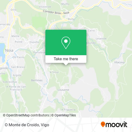 O Monte de Croído map