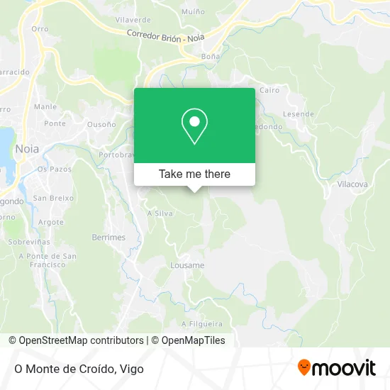 O Monte de Croído map