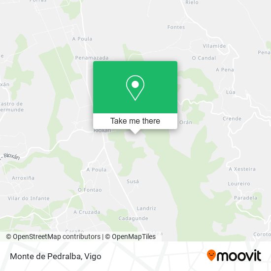 mapa Monte de Pedralba