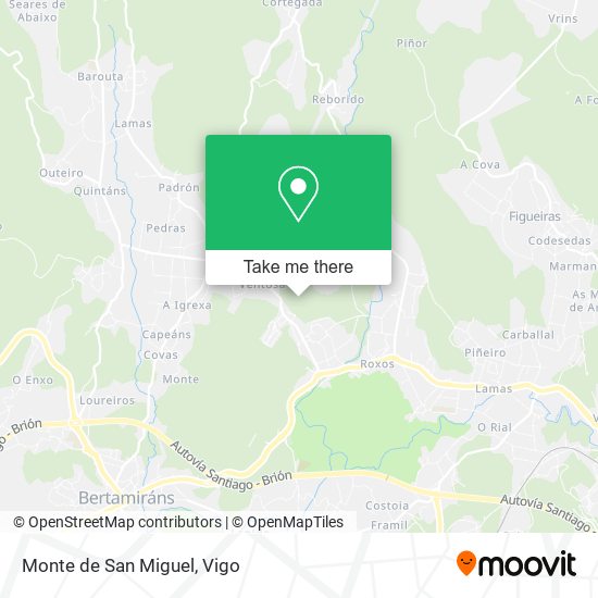 Monte de San Miguel map