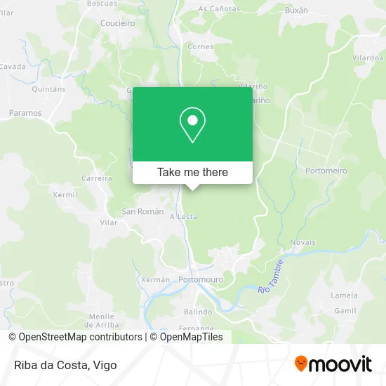 Riba da Costa map