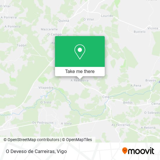 O Deveso de Carreiras map