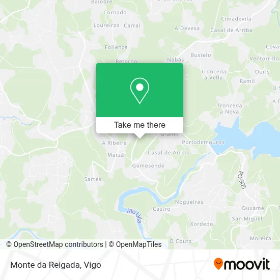 Monte da Reigada map