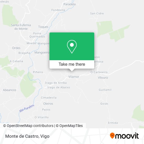 Monte de Castro map