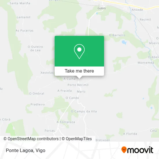 Ponte Lagoa map
