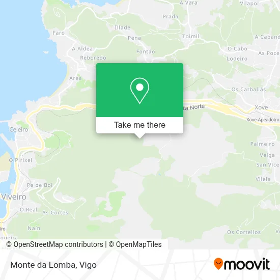 Monte da Lomba map
