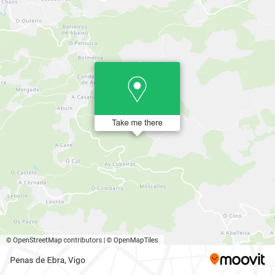 Penas de Ebra map