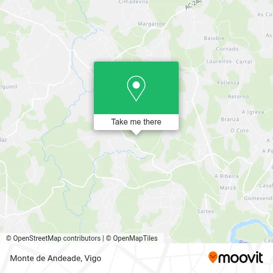 Monte de Andeade map