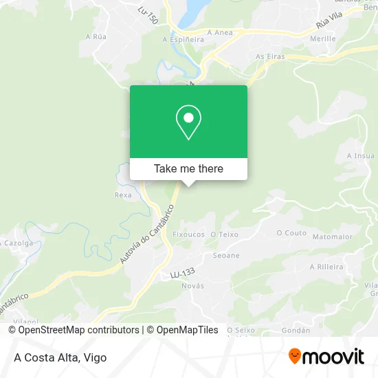 A Costa Alta map
