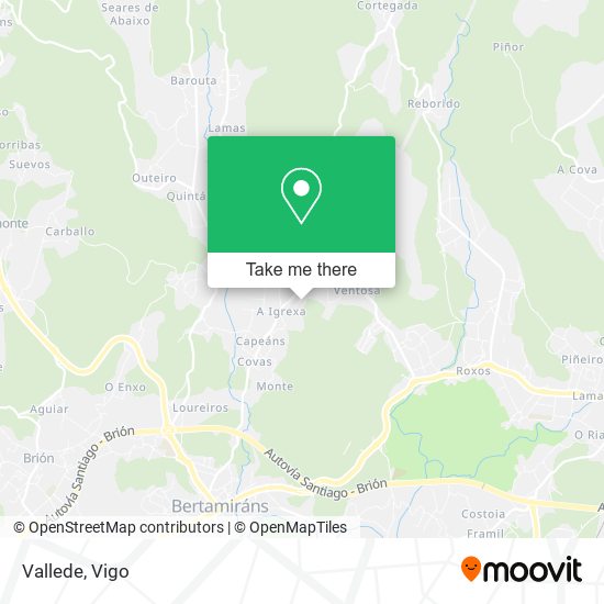 mapa Vallede