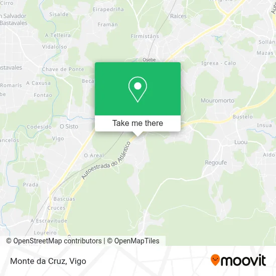 Monte da Cruz map