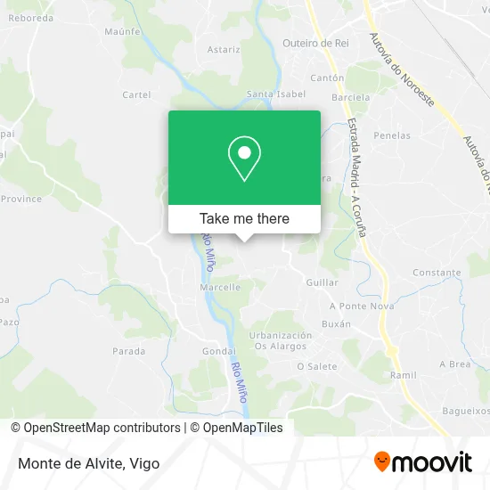 Monte de Alvite map