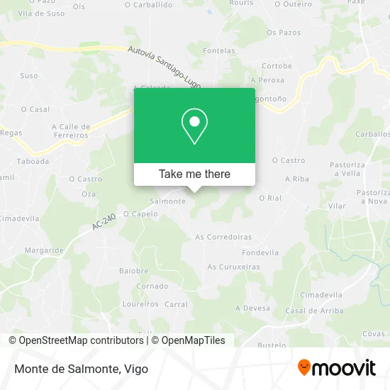 Monte de Salmonte map
