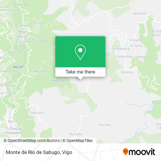Monte de Río de Sabugo map