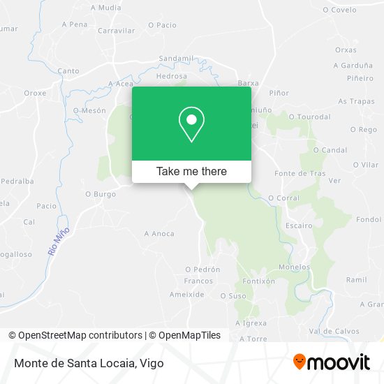 mapa Monte de Santa Locaia