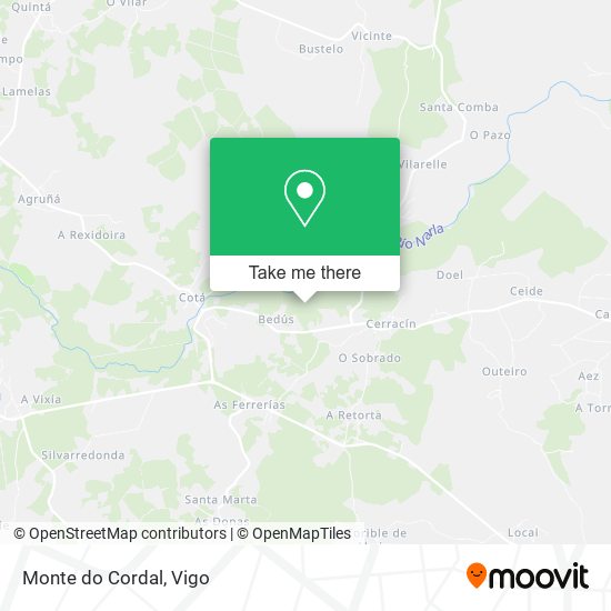 Monte do Cordal map