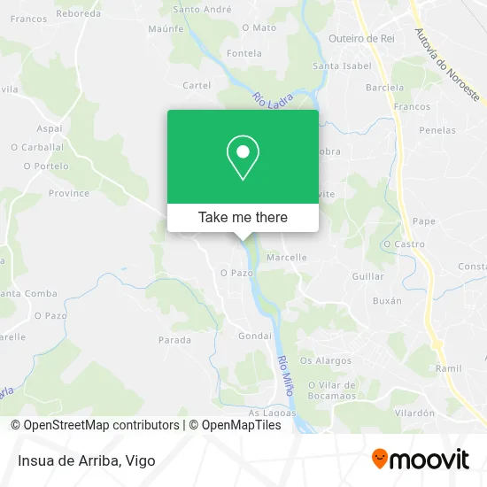 Insua de Arriba map