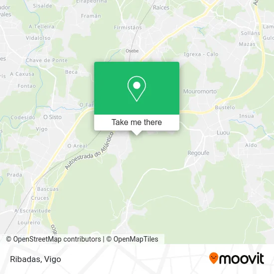 Ribadas map