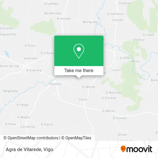Agra de Vilarede map