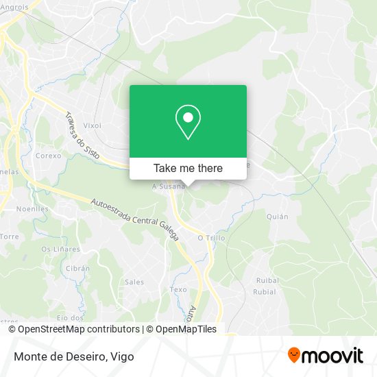 mapa Monte de Deseiro