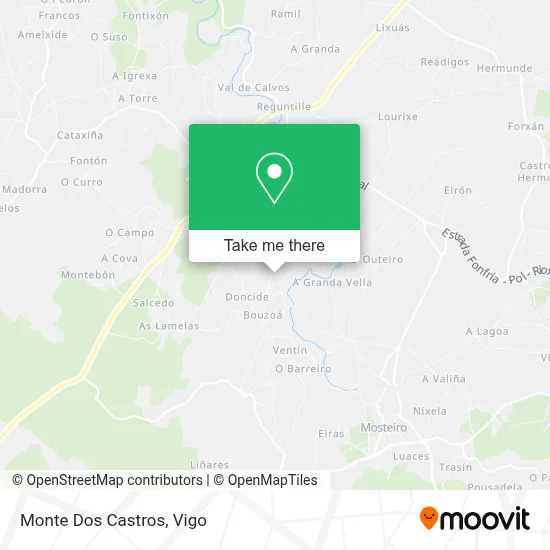 Monte Dos Castros map