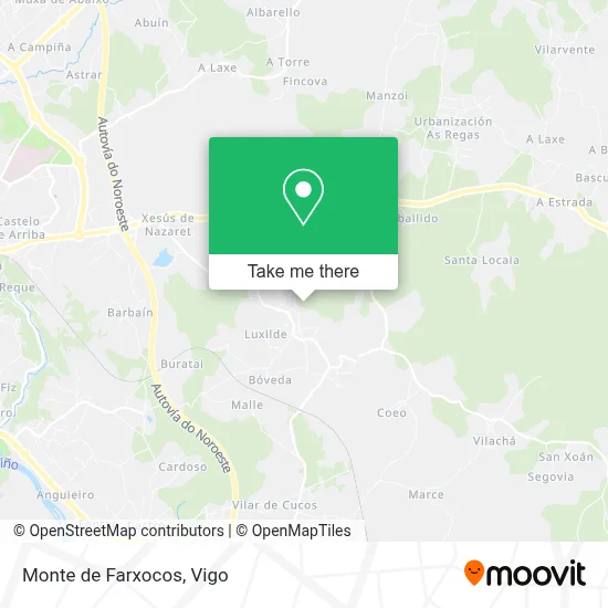 Monte de Farxocos map