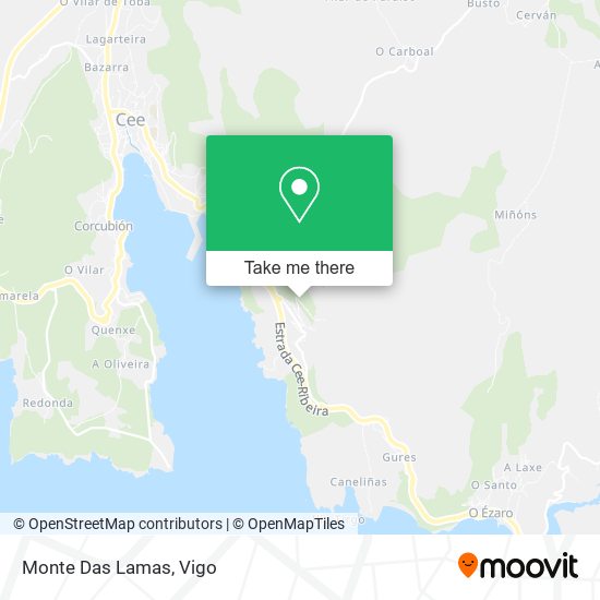 Monte Das Lamas map