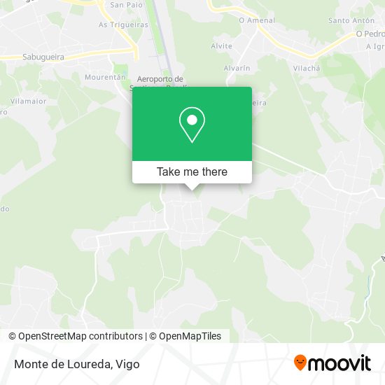 mapa Monte de Loureda