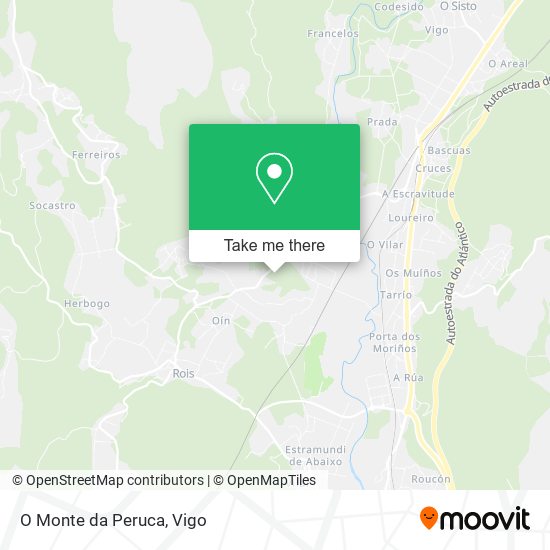 O Monte da Peruca map