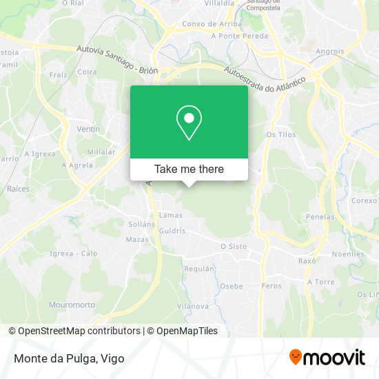 mapa Monte da Pulga
