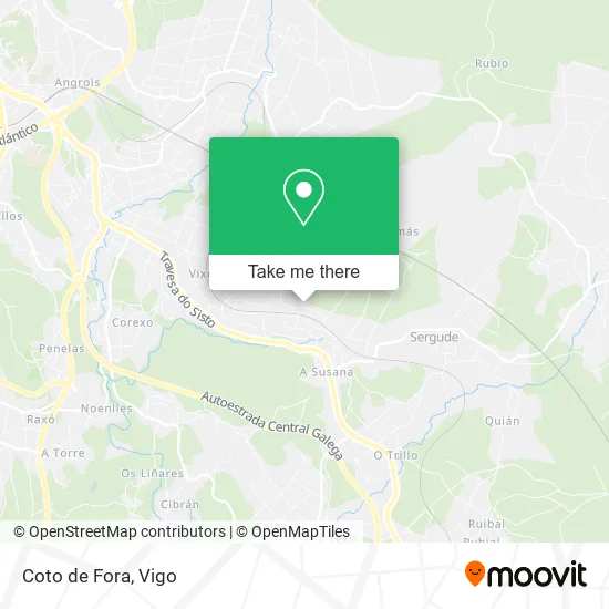 Coto de Fora map