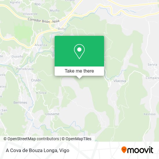 A Cova de Bouza Longa map