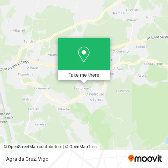 Agra da Cruz map
