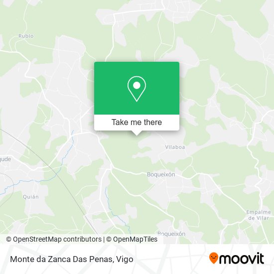 Monte da Zanca Das Penas map