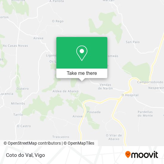 Coto do Val map