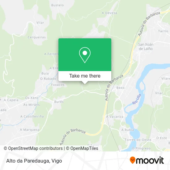 Alto da Paredauga map
