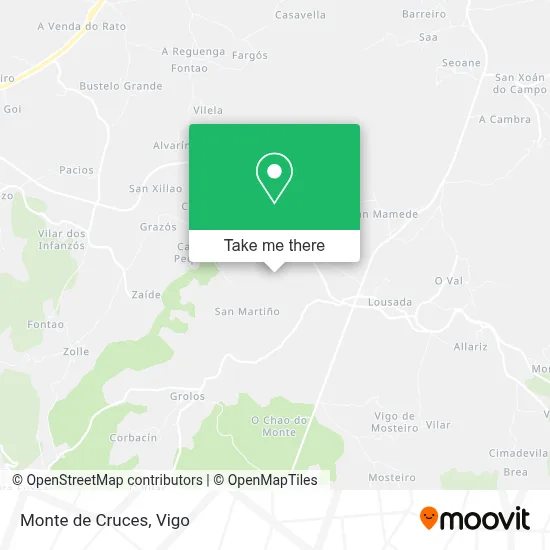 Monte de Cruces map