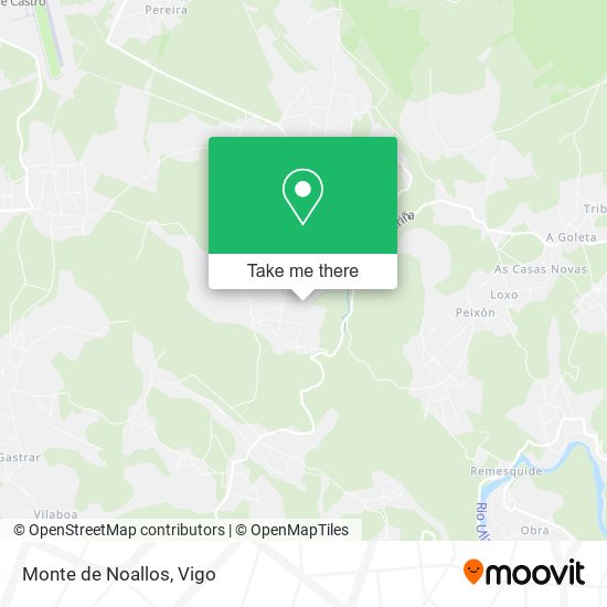 mapa Monte de Noallos