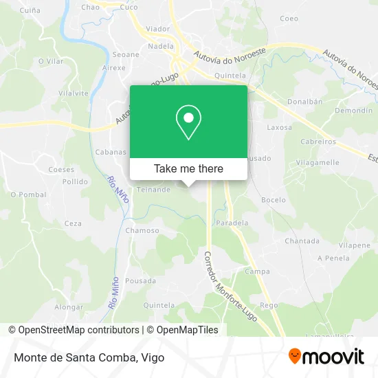 Monte de Santa Comba map