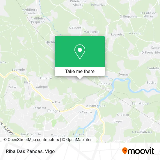 Riba Das Zancas map