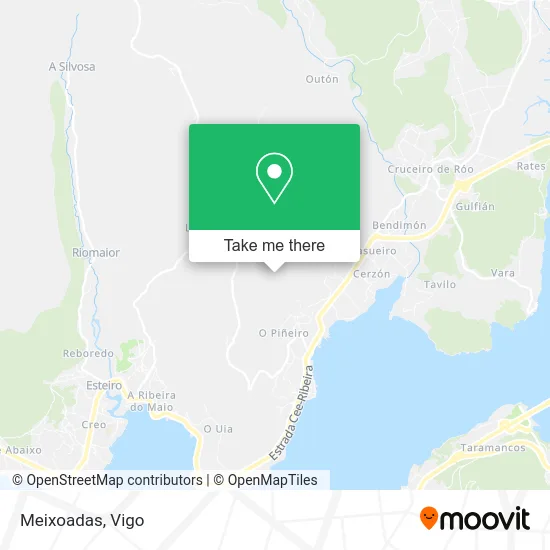Meixoadas map