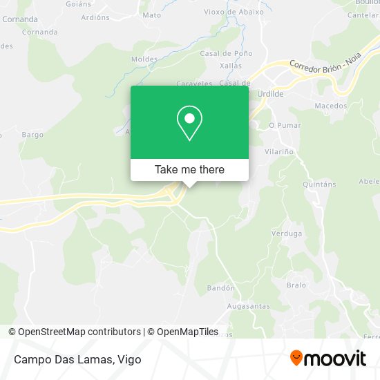 Campo Das Lamas map