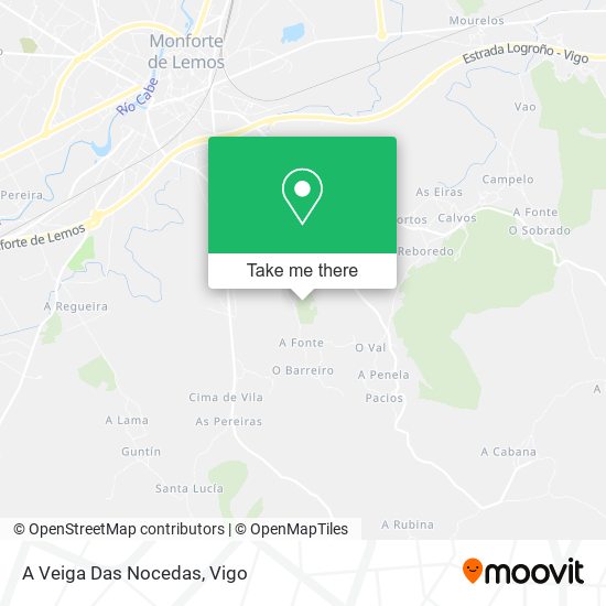 A Veiga Das Nocedas map