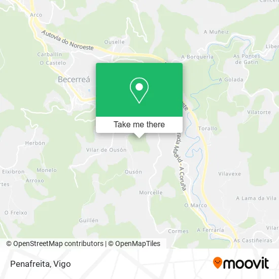 Penafreita map