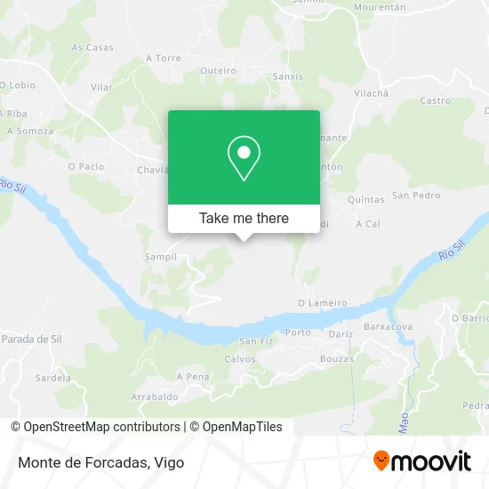Monte de Forcadas map