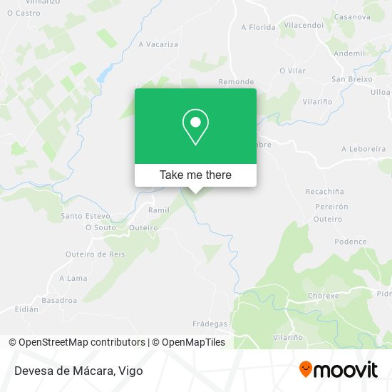 Devesa de Mácara map