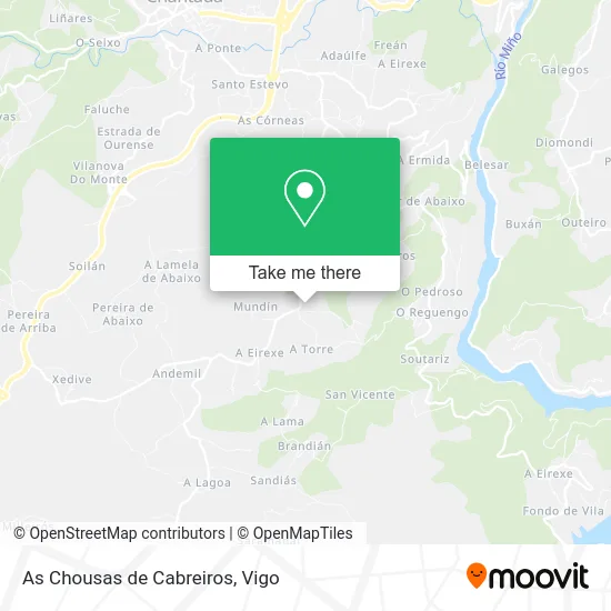 As Chousas de Cabreiros map