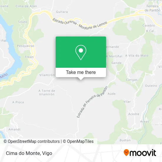 Cima do Monte map
