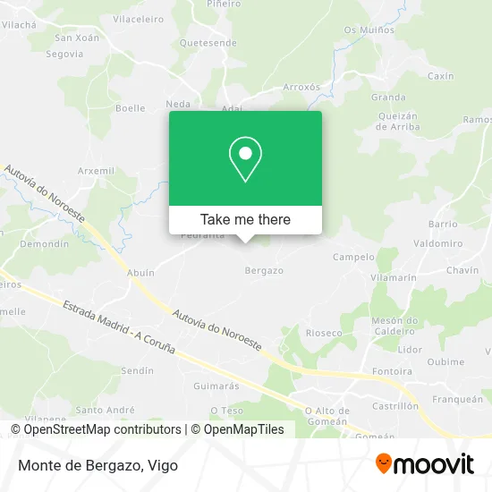 Monte de Bergazo map